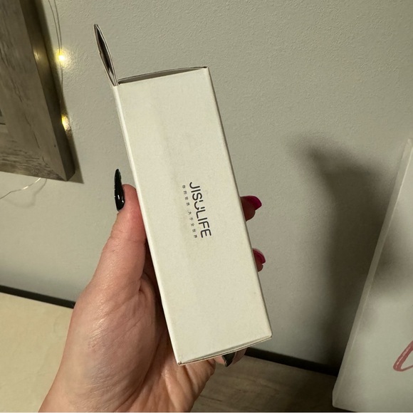 JISULIFE Pink Handheld Mini Fan, USB Rechargeable with Power Bank & Flashlight - Picture 7 of 12